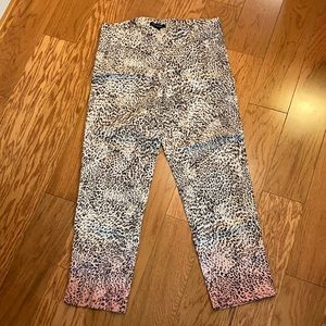 Zac & Rachel stretchy pants, leopard print, 12